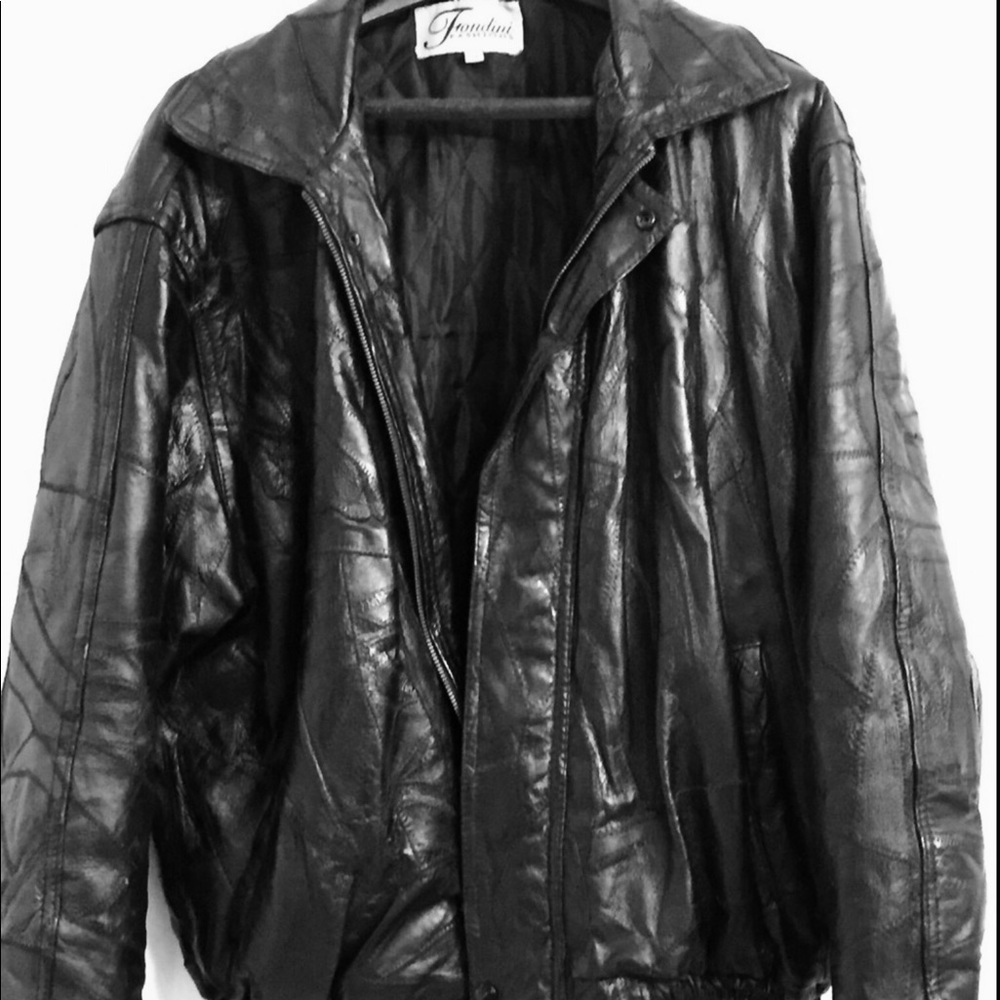 Men’s Leather bomber style jacket